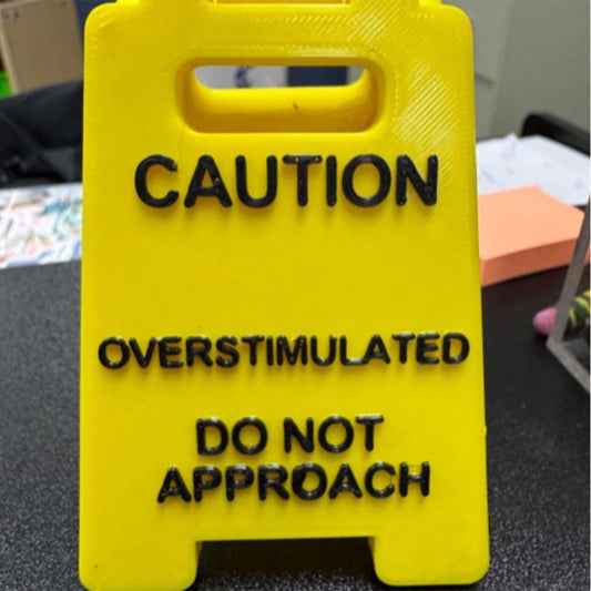 Mini “Do Not Approach” Desk Warning